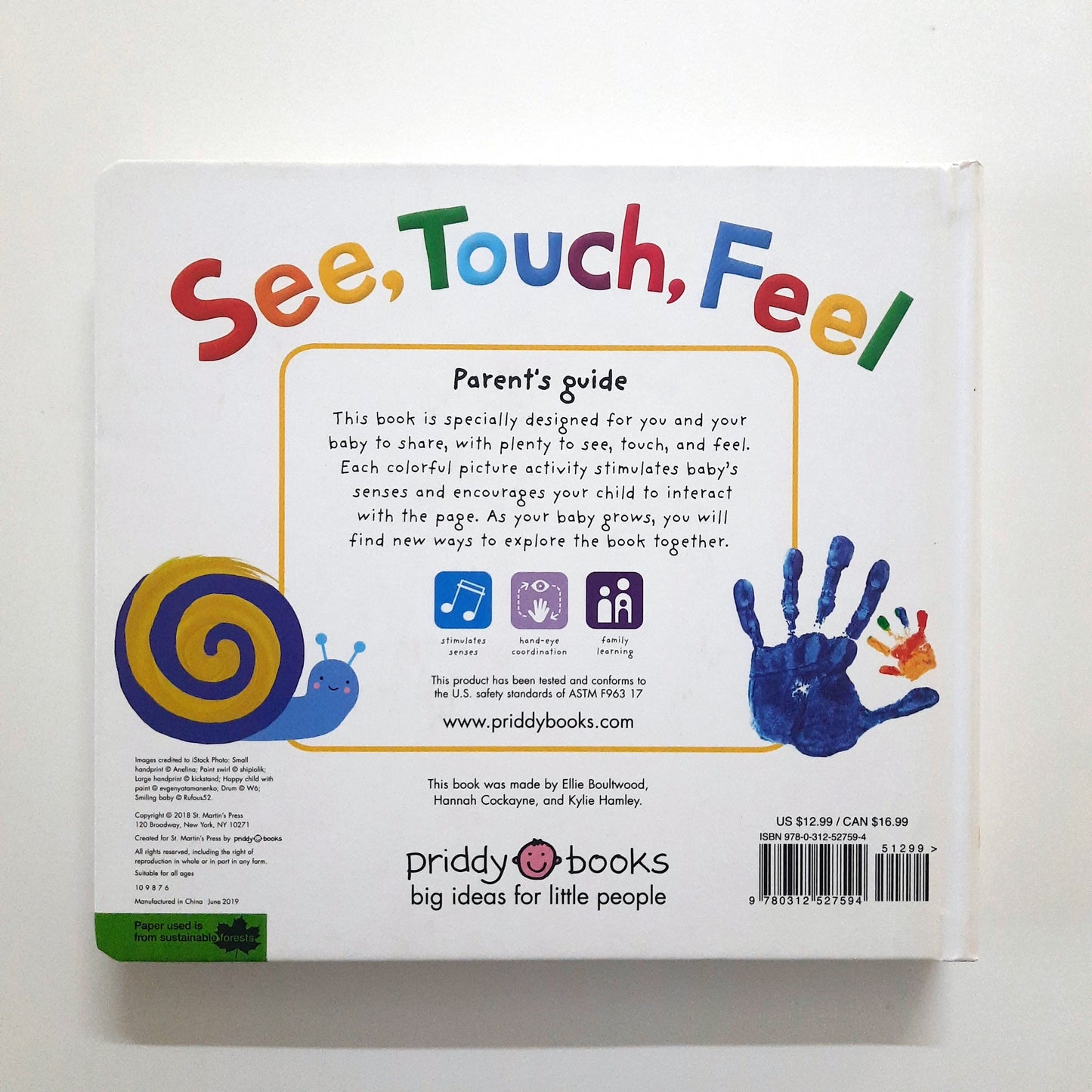 See Touch Feel - A first sensory book - Priddy Books